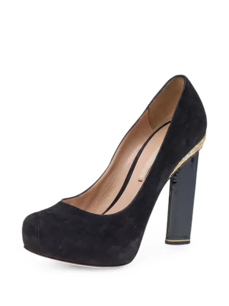 Pantofi cu toc Nicholas Kirkwood cu platformă negru