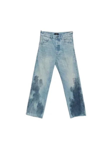 Szerokie jeansy Purple Brand niebieskie