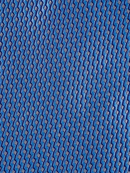 Cravată Eton cu imprimeu geometric albastru