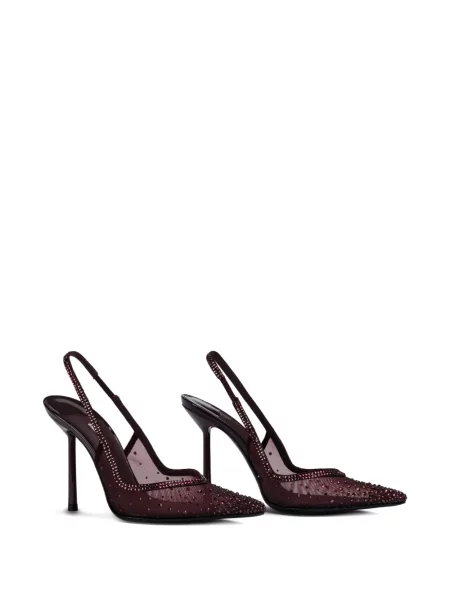 Pantofi cu toc Le Silla slingback de cristal roșu