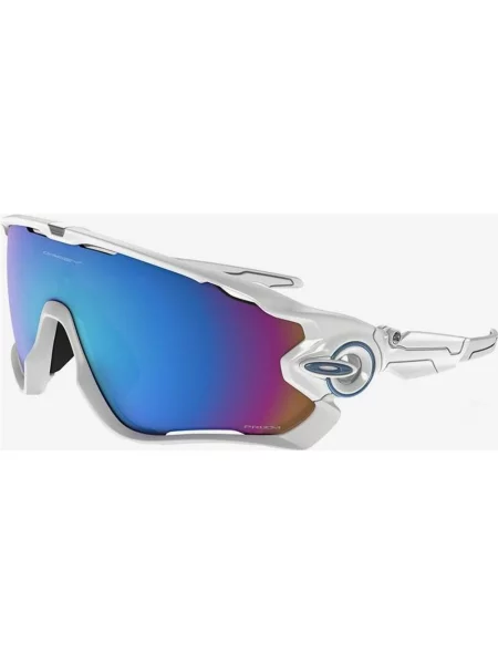 Okulary przeciwsłoneczne Oakley Jawbreaker polerowane na biało z soczewkami Prizm Snow Sapphire Iridium białe