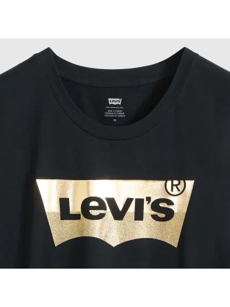 Levi's® Plus Tričko The Perfect zlatá čierna