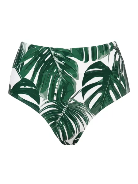 SugarShape Slip costum de baie Monaco verde smarald alb