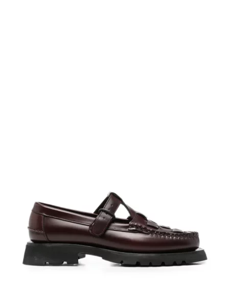 Pantofi loafer Hereu cu cataramă maro