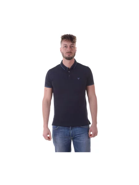 Koszulka polo Armani Jeans klasyczna niebieska