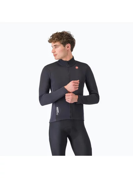 Мъжко яке за колоездене Castelli Entrata 2 light black/dark grey черно