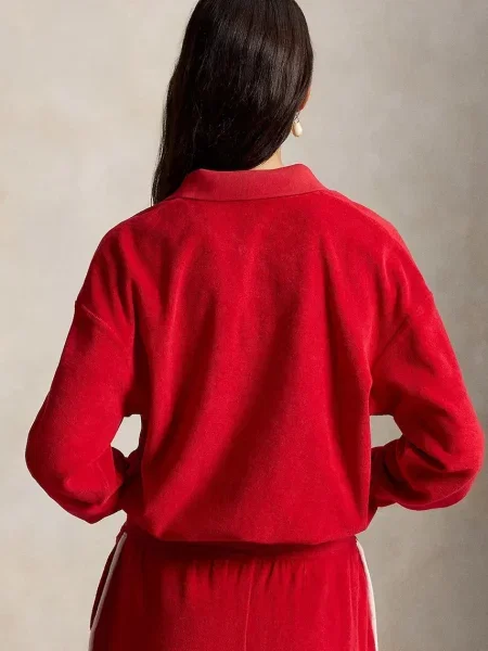 Froté polokošeľa Polo Ralph Lauren červená