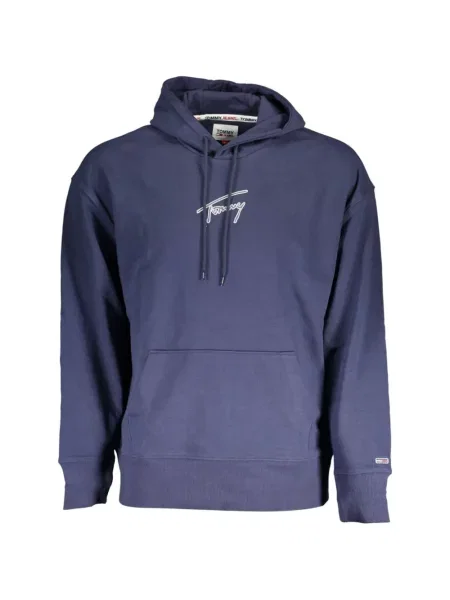 Hanorac cu glugă Tommy Hilfiger cu broderie albastru