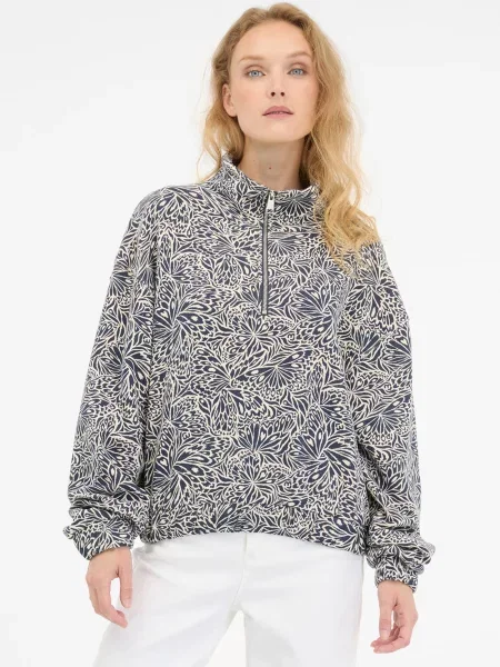 Ragwear Mikina krémová / tmavomodrá