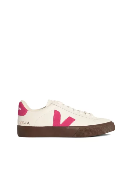 Sneakersy Veja sznurowane z logo białe