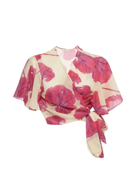 Bluză Dvf Diane Von Furstenberg cu model floral cu imagine plic