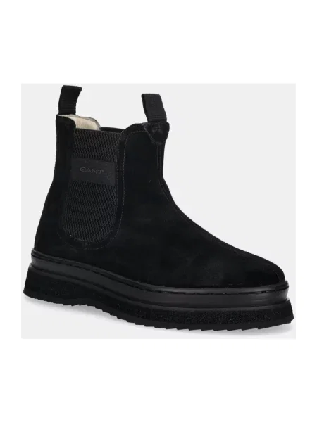Buty do kostki Gant skórzane czarne