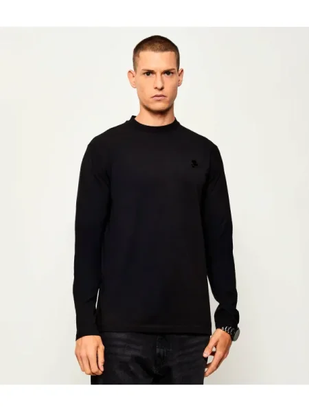 Tricou mânecă lungă Karl Lagerfeld negru
