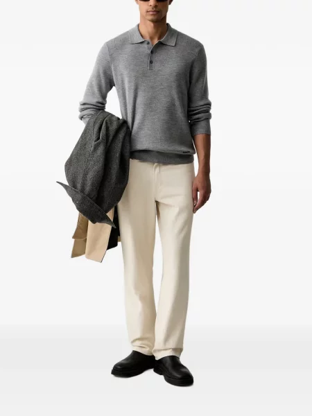 Tricou polo Trussardi gri