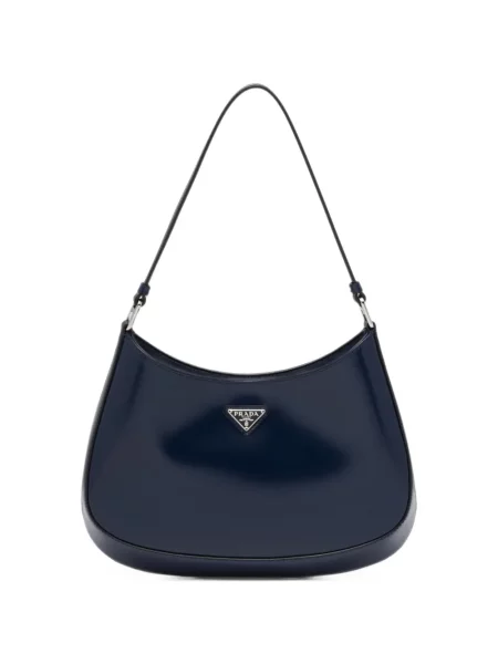 Δερμάτινη τσάντα Prada μπλε
