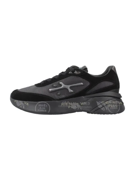 Premiata Sneakers MOERUND cu adaos de piele negru