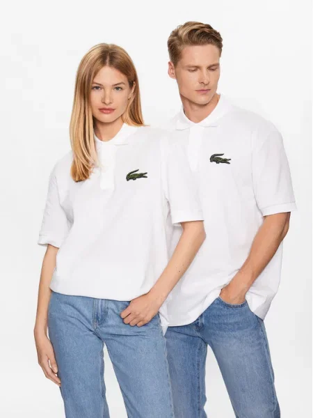 Pánské polo tričko Lacoste white bílé