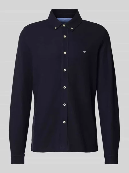 Koszula casualowa o kroju slim fit z kołnierzykiem typu button down Fynch-hatton granatowa