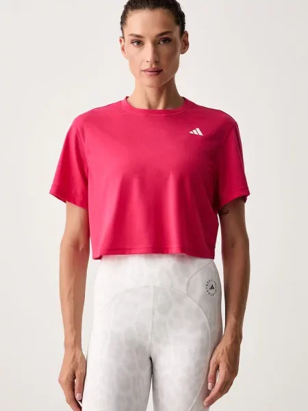 Adidas Performance t-shirt γυμναστικής γυναικείο Essentials ροζ