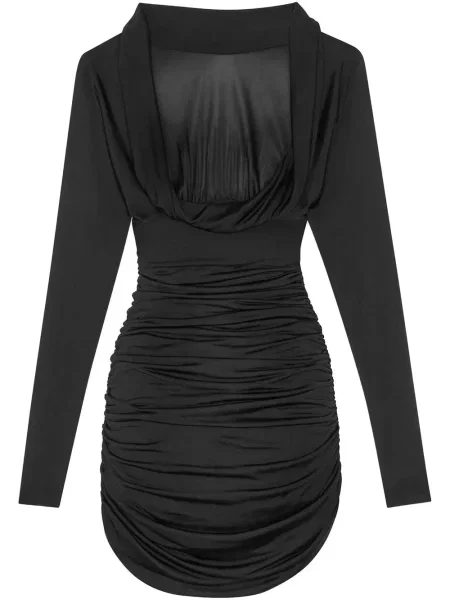 Rochie maxi Saint Laurent lungă de costum negru