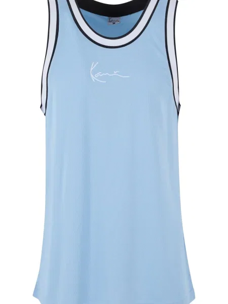 Karl Kani Tricou bleumarin / albastru deschis alb