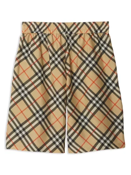 Jedwabne szorty Burberry w kratę