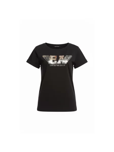 Koszulka Emporio Armani z logo czarna