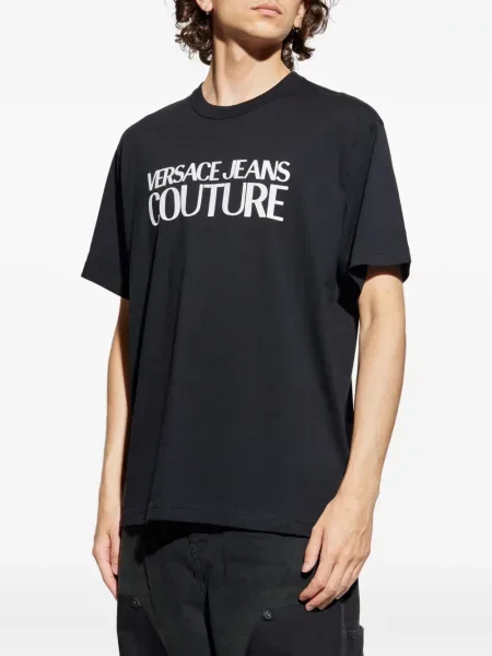 Tricou Versace Jeans Couture cu imagine negru