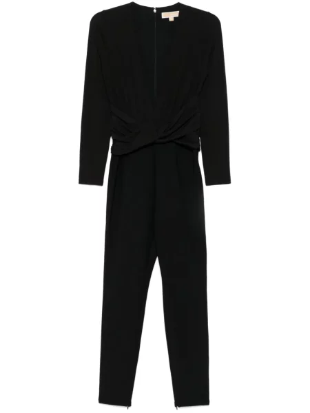 Salopetă Michael Michael Kors din jerseu negru