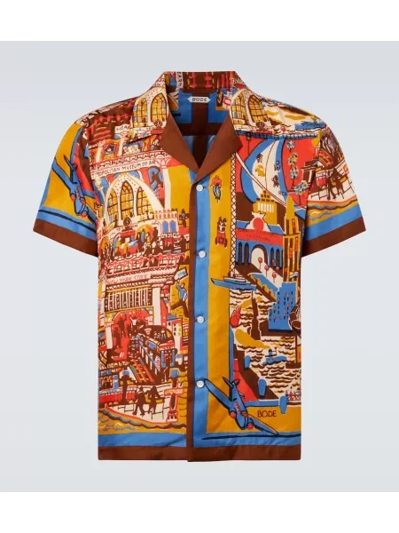 Svilena srajca Bode s potiskom