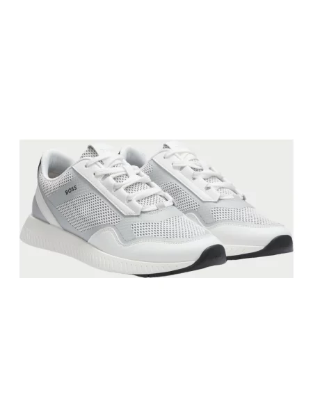 Sneakersy Boss skórzane białe