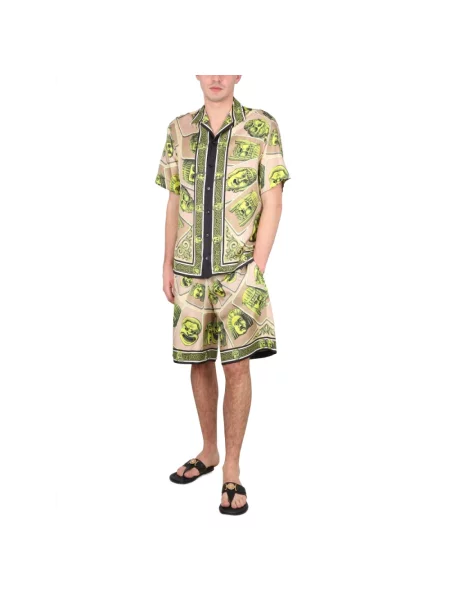 Szorty Versace z nadrukiem zielone