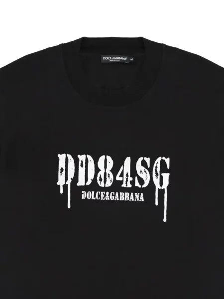 Rövid póló Dolce & Gabbana fekete