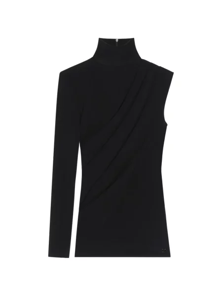Top Courreges drapat negru