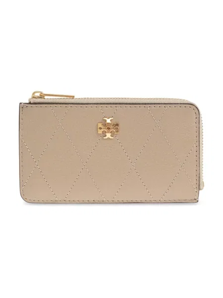 Portfel Tory Burch skórzany beżowy