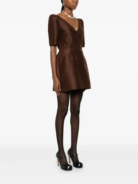 Rochie Shushu/tong cu funde de costum maro