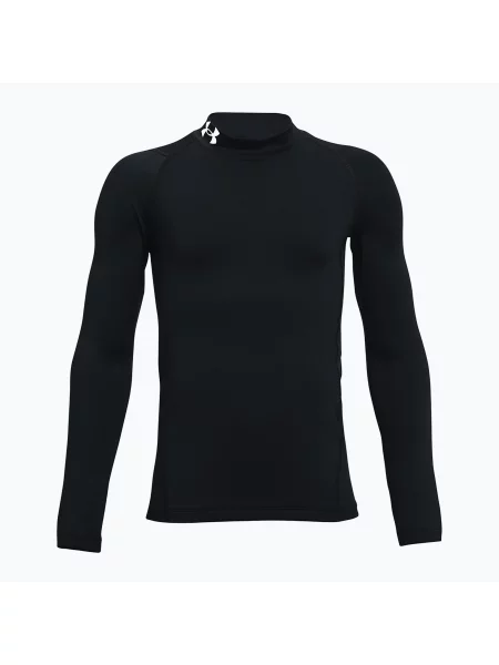 Čierne športové tričko Under Armour UA CG Armour Mock LS biela