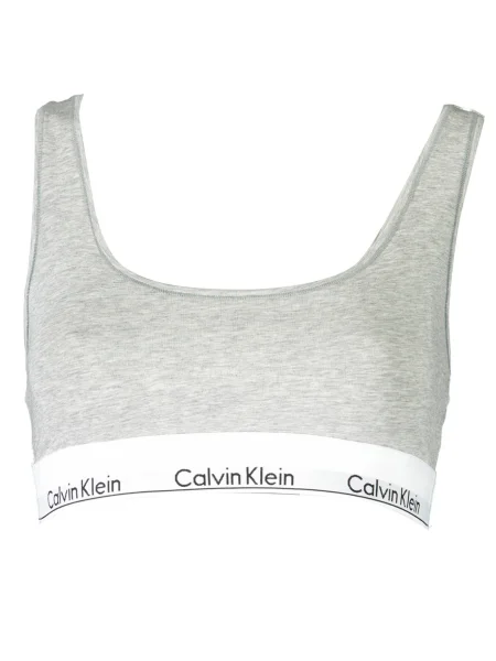 Calvin Klein Underwear Nedrček pegasto siva / črna bela