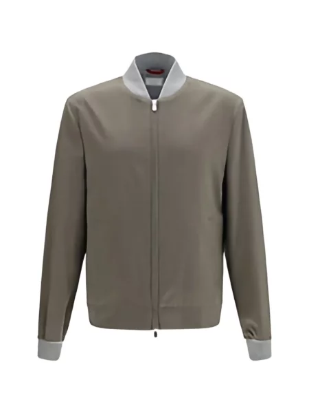 Geacă bomber Brunello Cucinelli maro