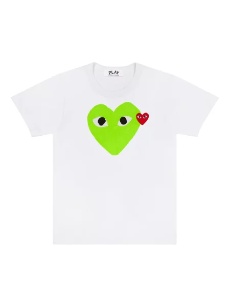 Koszulka Comme Des Garcons Play w serca zielona