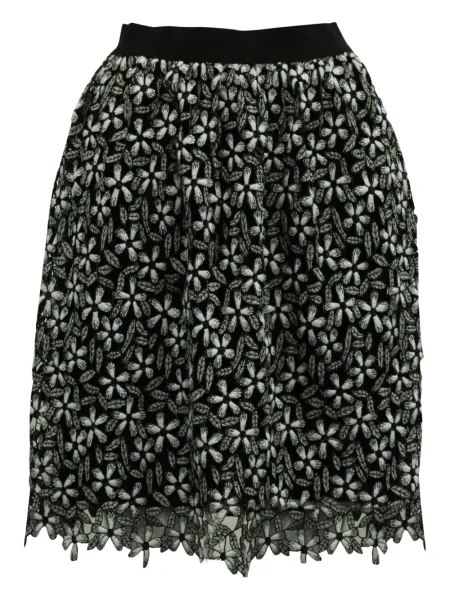 Mała mały spódnica mini Self-portrait koronkowa czarna