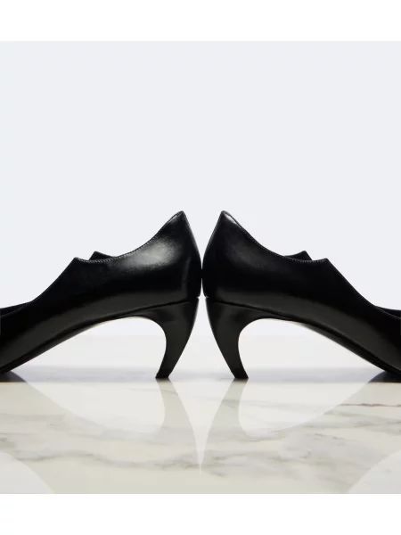Pantofi cu toc Khaite din piele negru