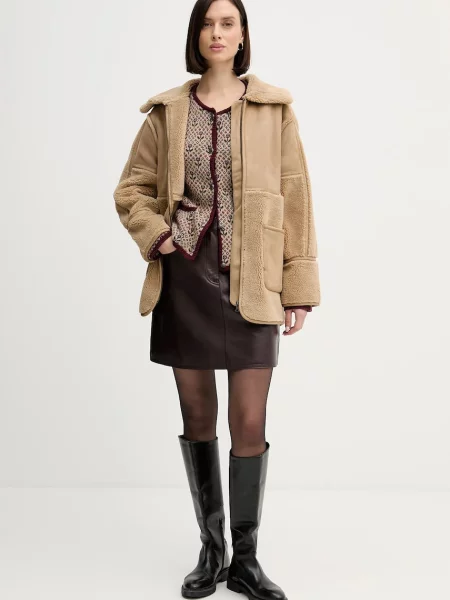 Кардиган з додаванням вовни Hoss Intropia бордовий