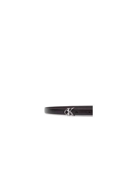 Diržas Calvin Klein Round Ck Buckle Smooth juoda