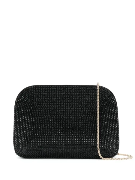 Stras geantă plic Giorgio Armani negru