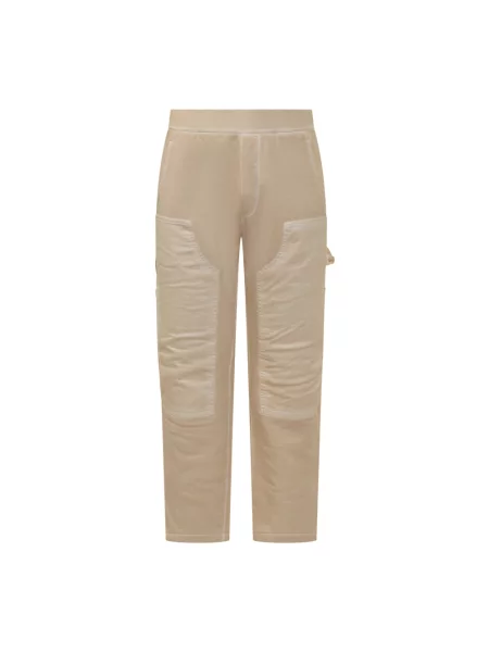 Spodnie cargo Courreges retro beżowe