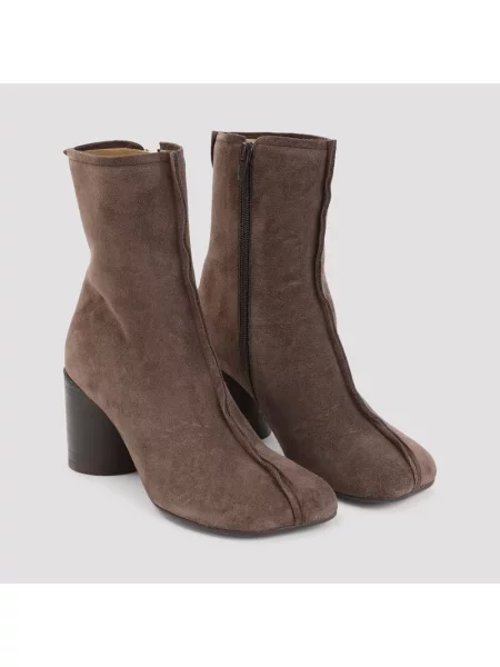 Botki Mm6 Maison Margiela skórzane brązowe