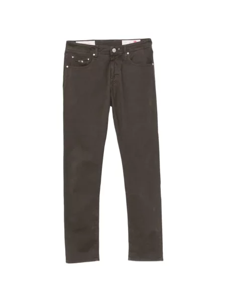 Pantaloni Sartoria Tramarossa cu autograf maro