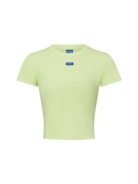 HUGO BLUE Koszulka Baby Tee_B Kobiety zielony jednolity L niebieska