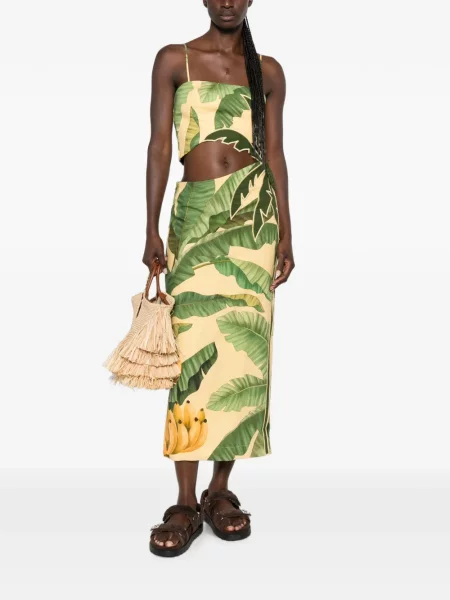 Rochie midi Farm Rio galben
